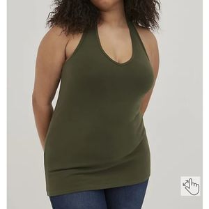 ✨NWT✨Torrid Foxy V-Neck Halter-Olive